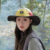 Summer Wide Brim Bucket Hat Quick-dry Sun Protection Panama Hat Portable Breathable Mountaineering Caps Camping Hiking