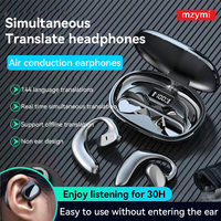 mzymi S900 Wireless Earbuds Bone Conduction With Translation APP Bluetooth Earphones Noise Reduction Hifi Stereo Sports Headset