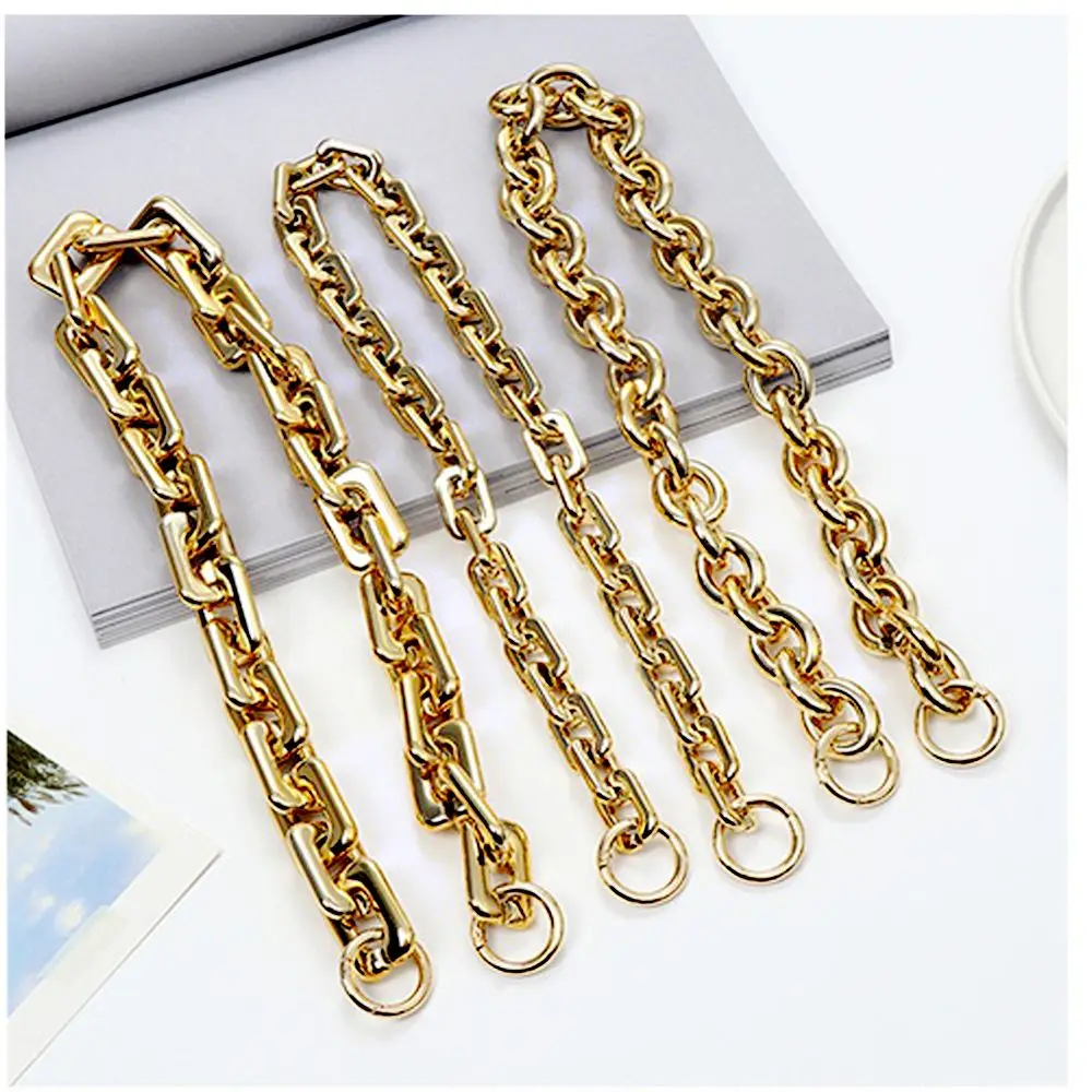 1Pc Handbag Straps Shining Crossbody Bag Metal Purse Chain Bag Chain Shoulder Bags Accessories