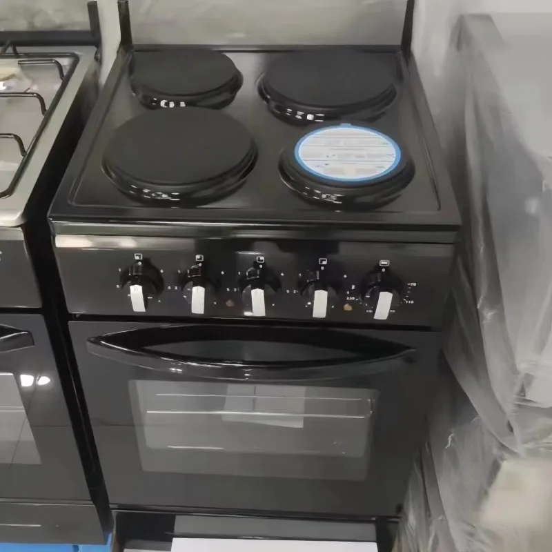 4-Burner fully electric vertical stove, vertically connected integrated stove with large capacity electric oven