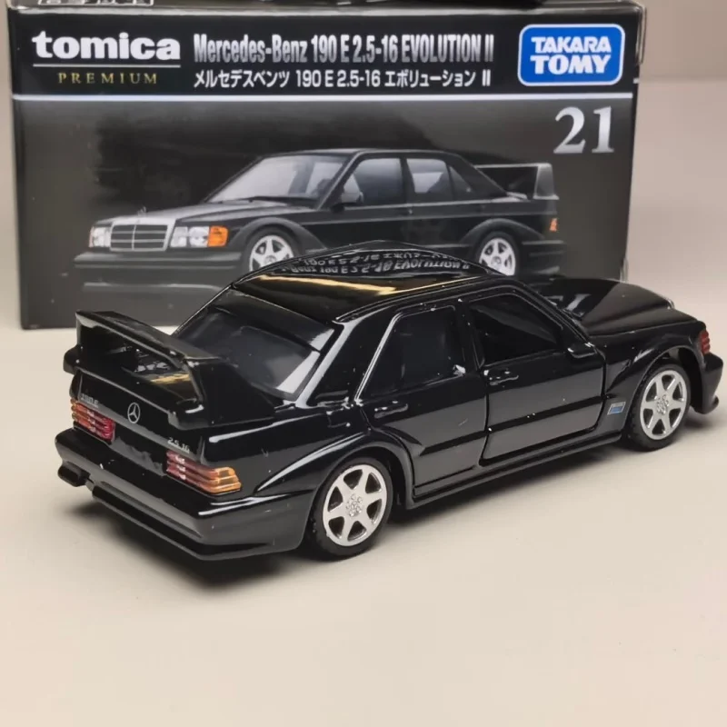 Takara Tomy Tomica Premium Alloy Car Model Mercedes Benz 190 E 2 5 16 Evolution Ii No 21 Collectible Desktop Display Ornament
