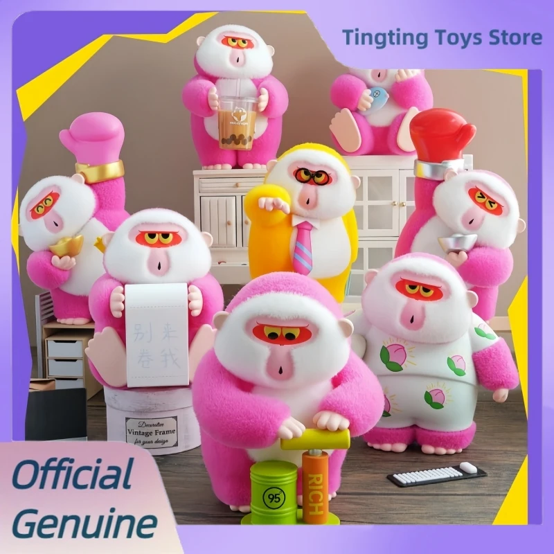 

Hoho V2 Oxen Horses Workers слепая коробка флокированные фигурки офисный настольный орнамент модель игрушки загадочная коробка подарок на день рождения для девочек