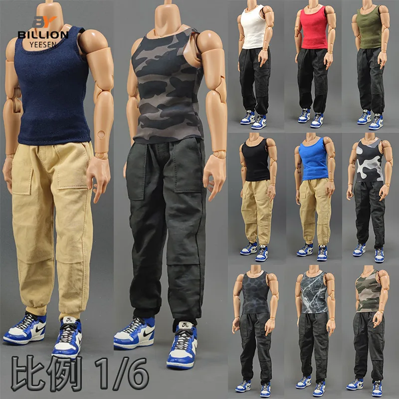 

12-inch multi-color vest |1/6 scale BJD soldier figure mannequin clothes | HT-3A muscular and strong tank top | sports apparel