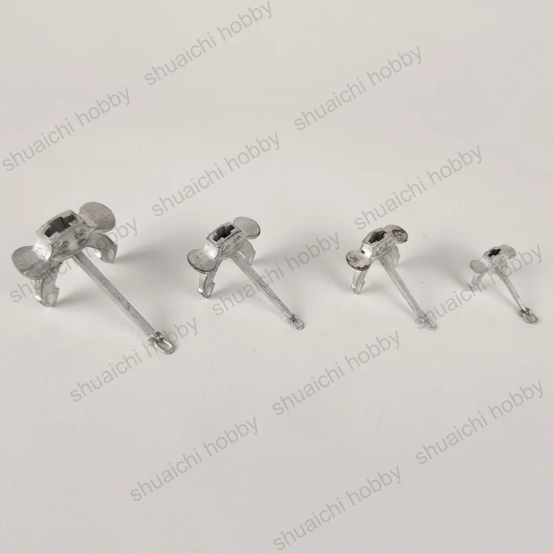 1 pz 69mm/52mm/47mm/35mm Mini lega Hall Anchor asta di ancoraggio mobile pezzi di ricambio marini fai da te per accessori per barche di simulazione