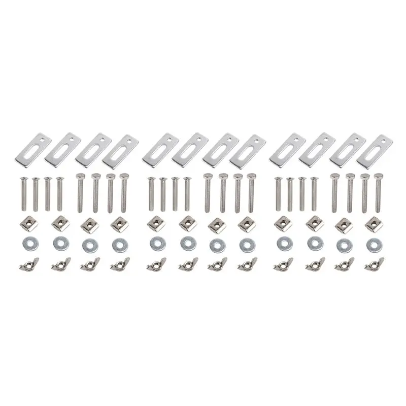 12 Pack T-Track Clamp,Mini T Track Hold Down Clamps Kit Compatible With 3018-PRO,3018-Prover,1810-PRO CNC Router Machine