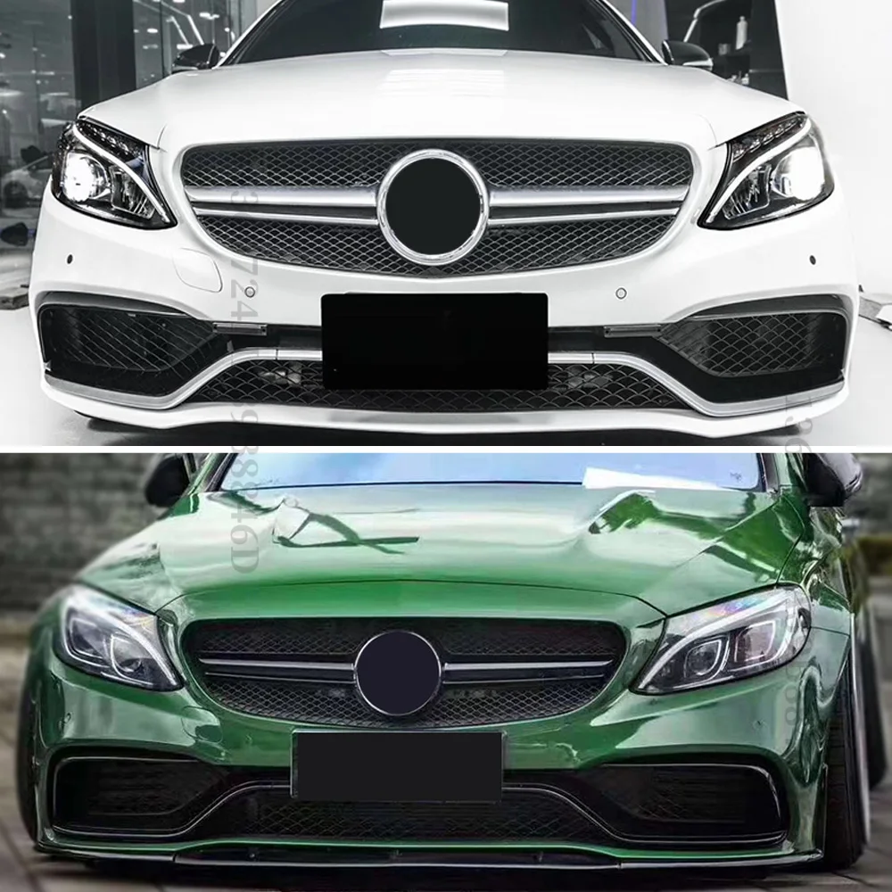 Gt Diamant Voorbumperrooster Voor Mercedes W205 Grill C205 S205 Benz C 2014-2021 C200 C260 C180 C250 C300 Coupe Amg Tuning