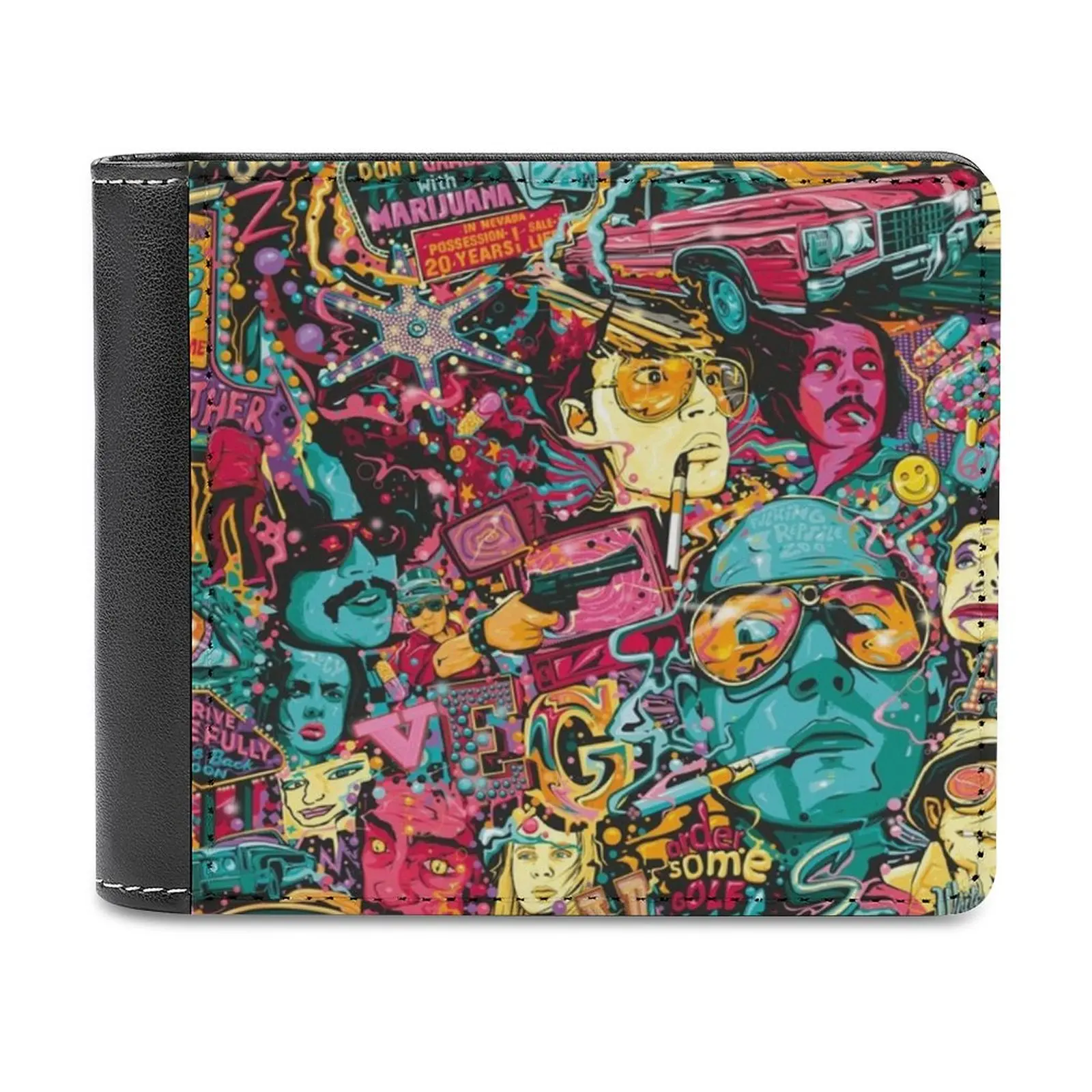 

Страх и ненависть в Лас-Вегасе, модный кошелек для кредитных карт, кожаные кошельки, персонализированные кошельки для мужчин и женщин, Hunter S