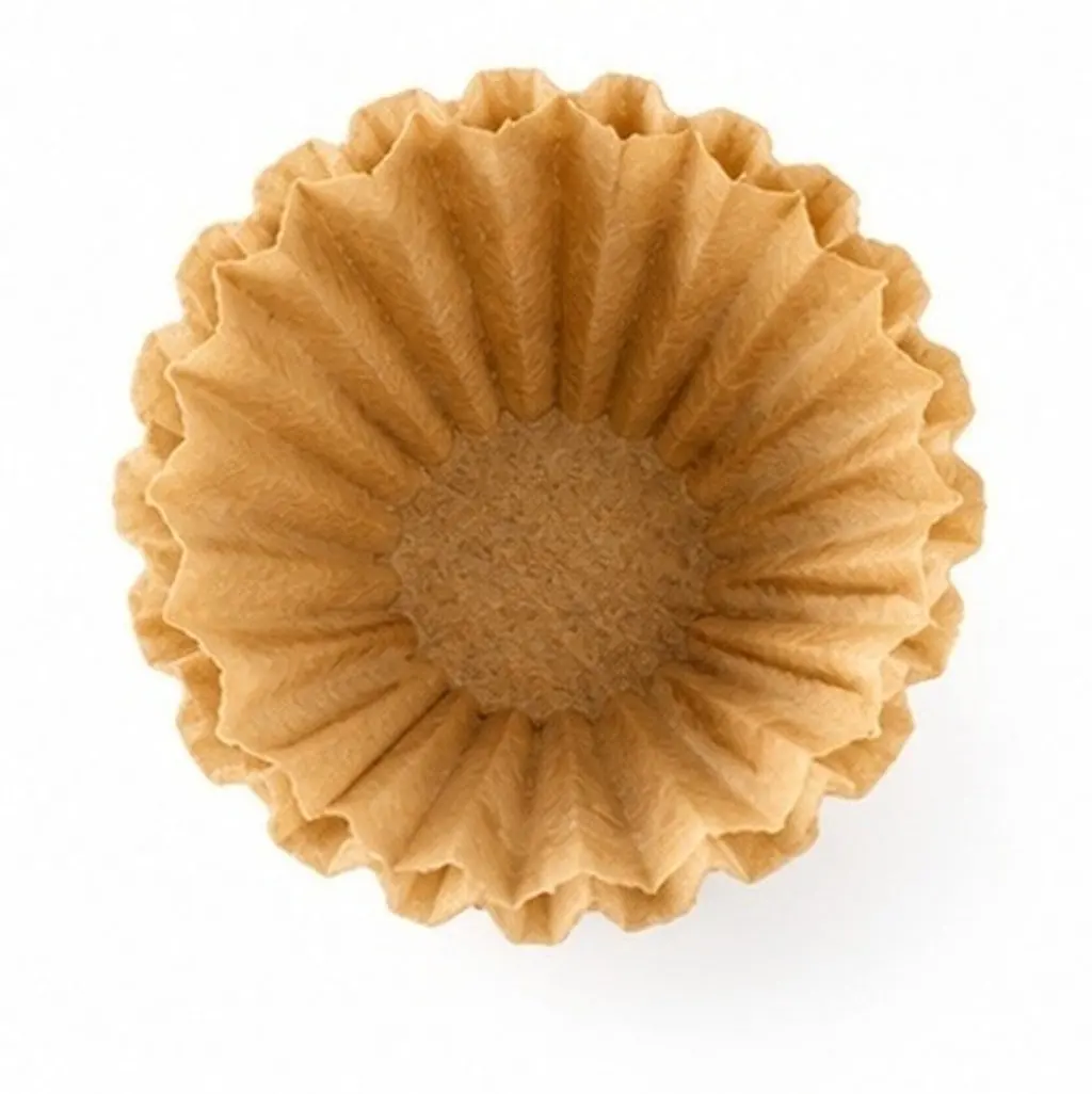 50Pcs Coffee Filter Paper Cake Shape Unbleached Safe Even Flow Taste Preserving Hand Drip Filtering Paper for -Shaped