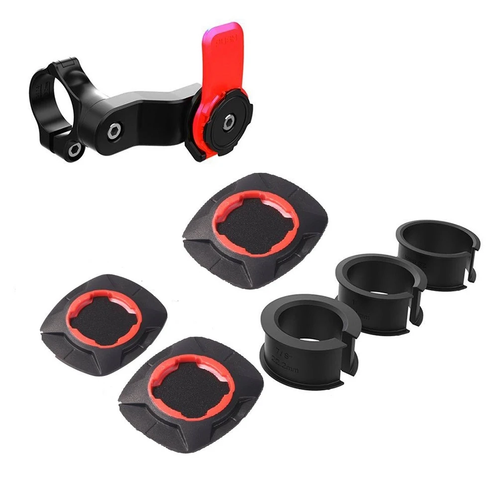 

Bike Scooter Navigation Phone Bracket Holder Adjustable Motorcycle Handlebar Stem Support Rack Cycling Red Set