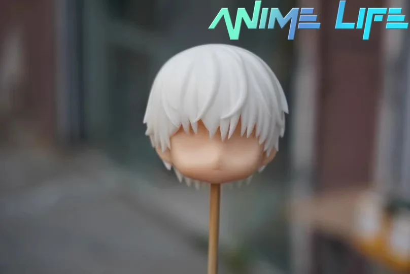 Bjd cabeça escudo luz e noite sariel artesanal ob11 placa de cabelo destacável branco modelo brinquedo acessórios cosplay