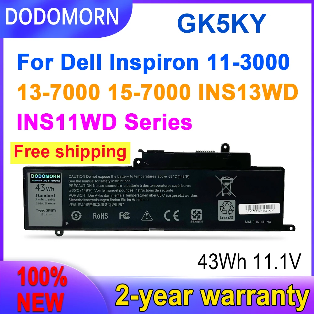 DODOMORN Новый GK5KY высококачественный Аккумулятор для DELL Inspiron 13 "7000 серии 7347 7348 7352 7353 7359 11" 3147 3148 15 "7558 04K8YH