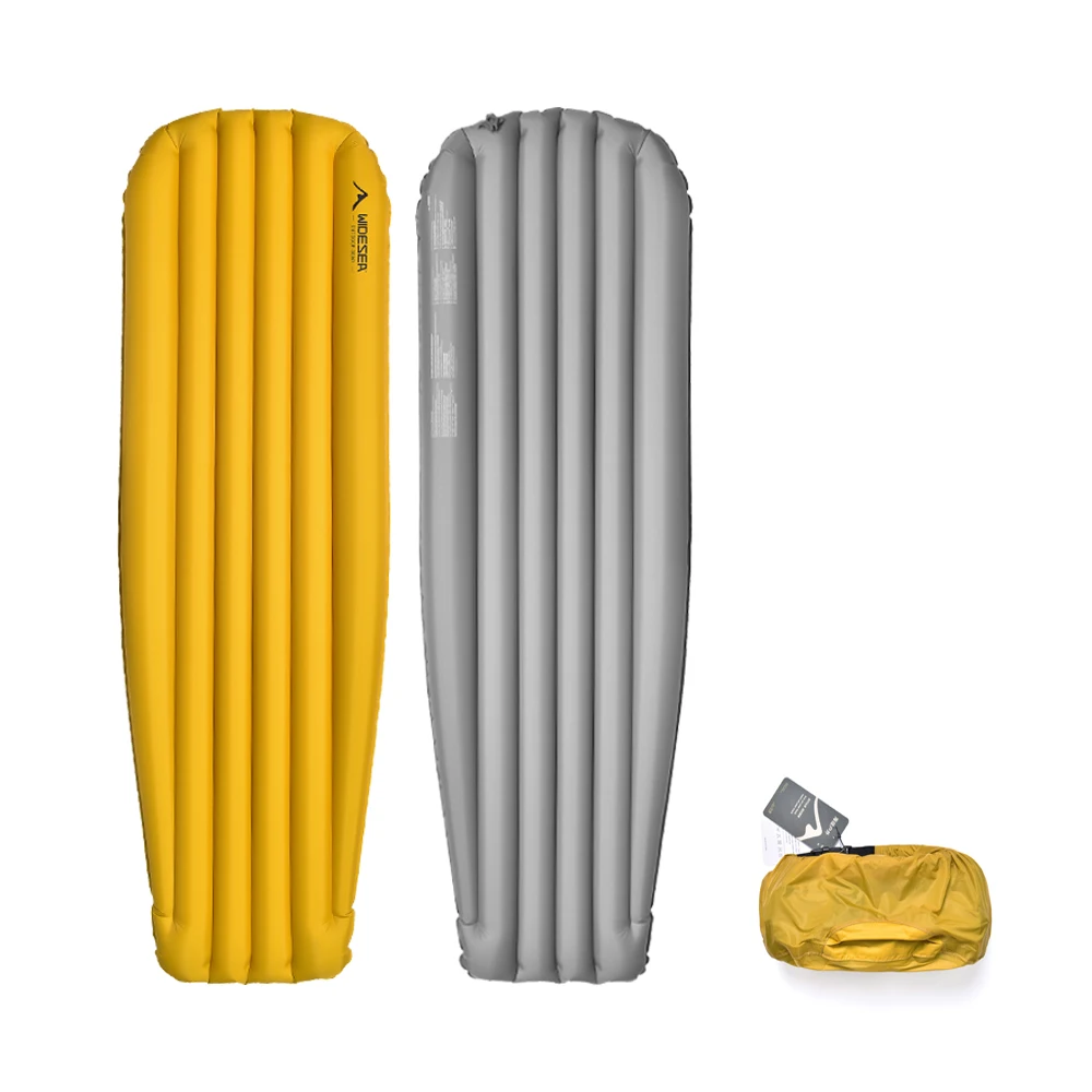 Widesea Camping aufblasbare Matratze R8 Ultraligt Air Matt Outdoor-Schlafmatte Selbstaufblasendes Luftbett Touristenausrüstung Zubehör