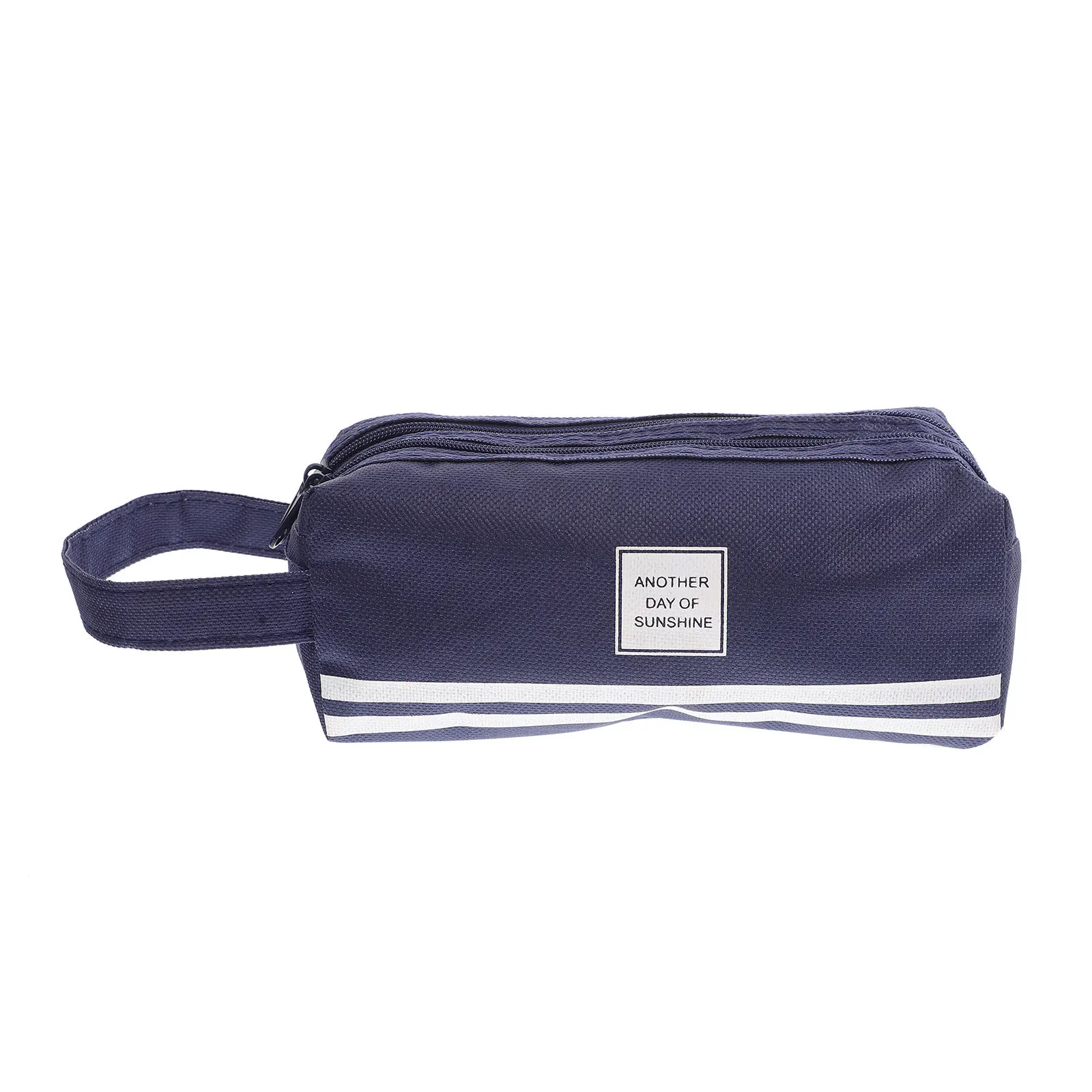 

Double Layer Pencil Bag Large Capacity Lightweight Portable Pen Case Zipper Pencil Holder for Stationery Storage Daily Use