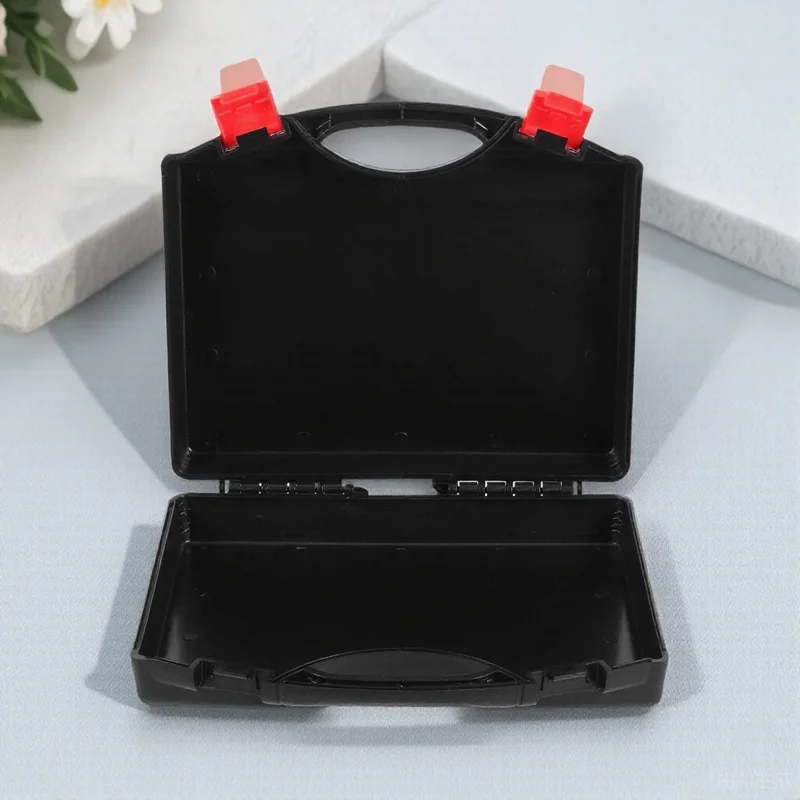 

Multifunctional Hardware Storage Box Portable Pp Tool Organizer Transparent Lid Waterproof Drill Bit Case Small Parts