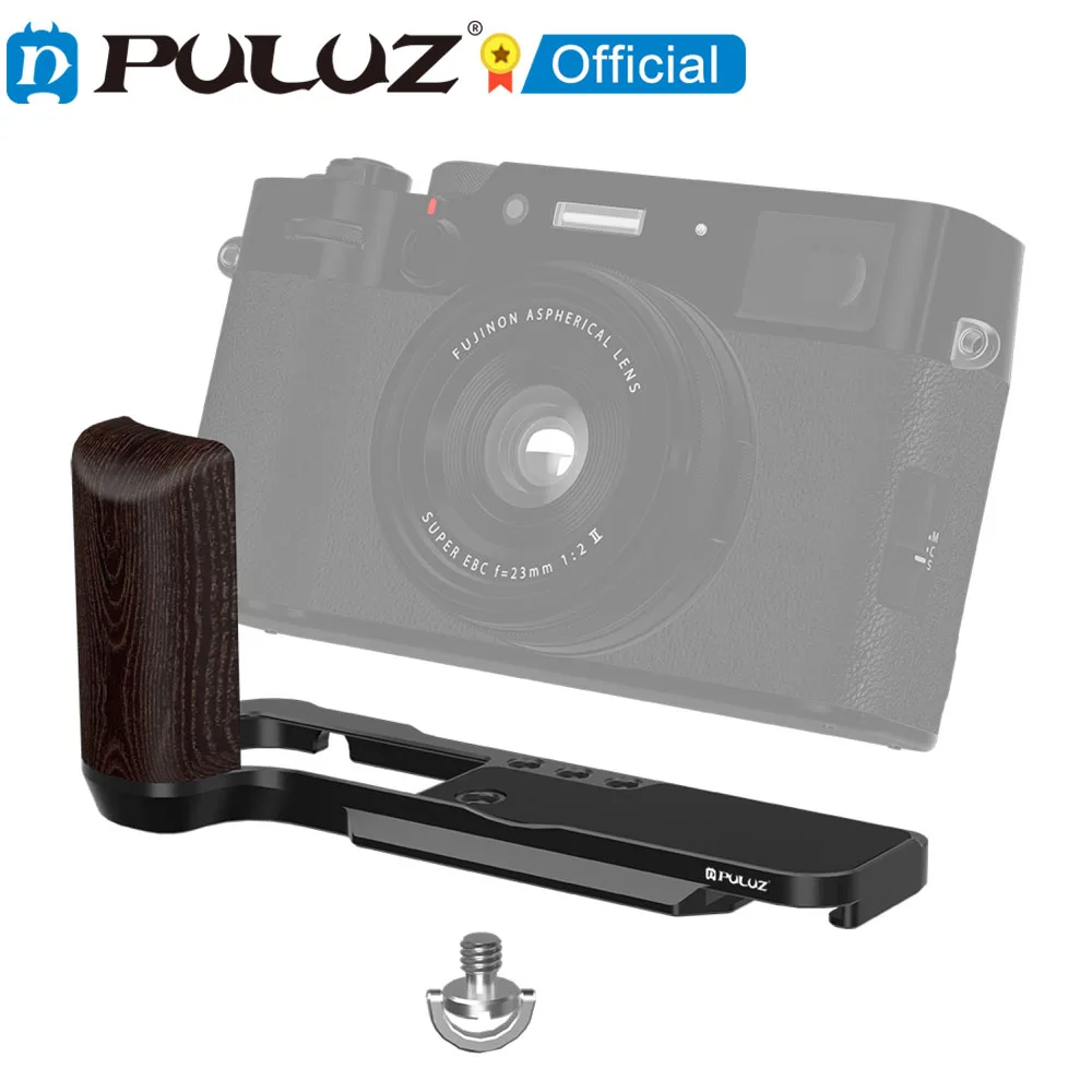 PULUZ for Fujifilm X100VI 1/4 inch Vertical Shoot Quick Release L Plate Bracket Base Holder