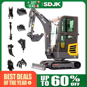 Máy xúc thủy lực nhỏ 1800kg 6 Máy xúc Mini Kubota bán hàng chính - 3