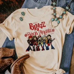 Bratz Tee kobiety anime, streetwear t shirt dziewczyna anime 2000s ubrania