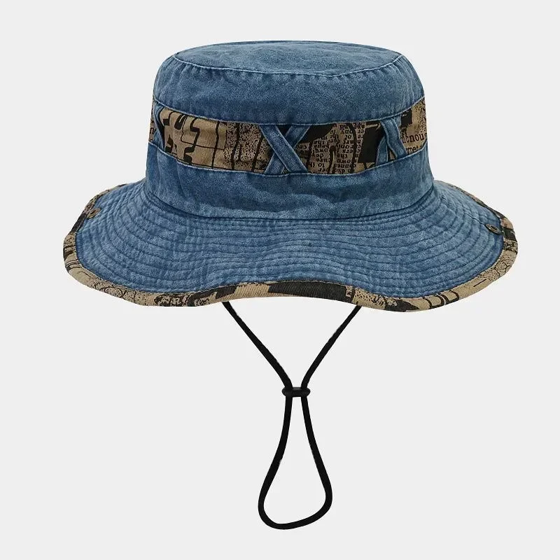 Spring Cotton Letter Embroidery Pattern Bucket Hat Fisherman Hat Outdoor Travel Sun Cap For Men And Women 153