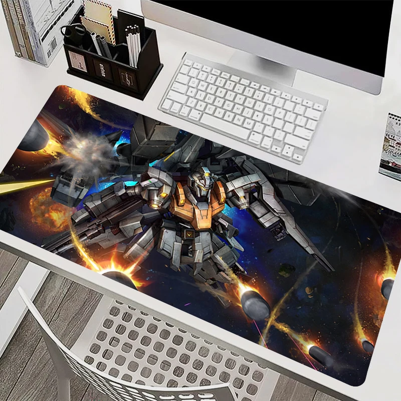

Mousepad Gaming Mouse Pad PC Accessories Mechanical Warrior Gundam Non-slip Keyboard Pad Large Desk Mat Rubber HD Extended Pad