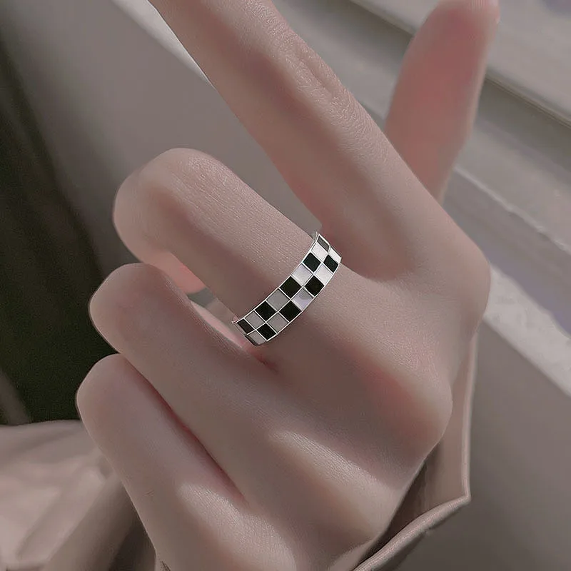 Buyee 925 Sterling Silver Sweet Open Ring Finger for Women Men Excellent Party Fine Jewelry Circle