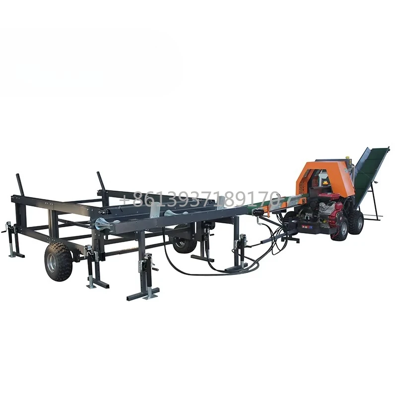 30T Portable Automatic Firewood Processor Wood Processor Splitter Forestry Machinery Hydraulic Wood Processor Machine