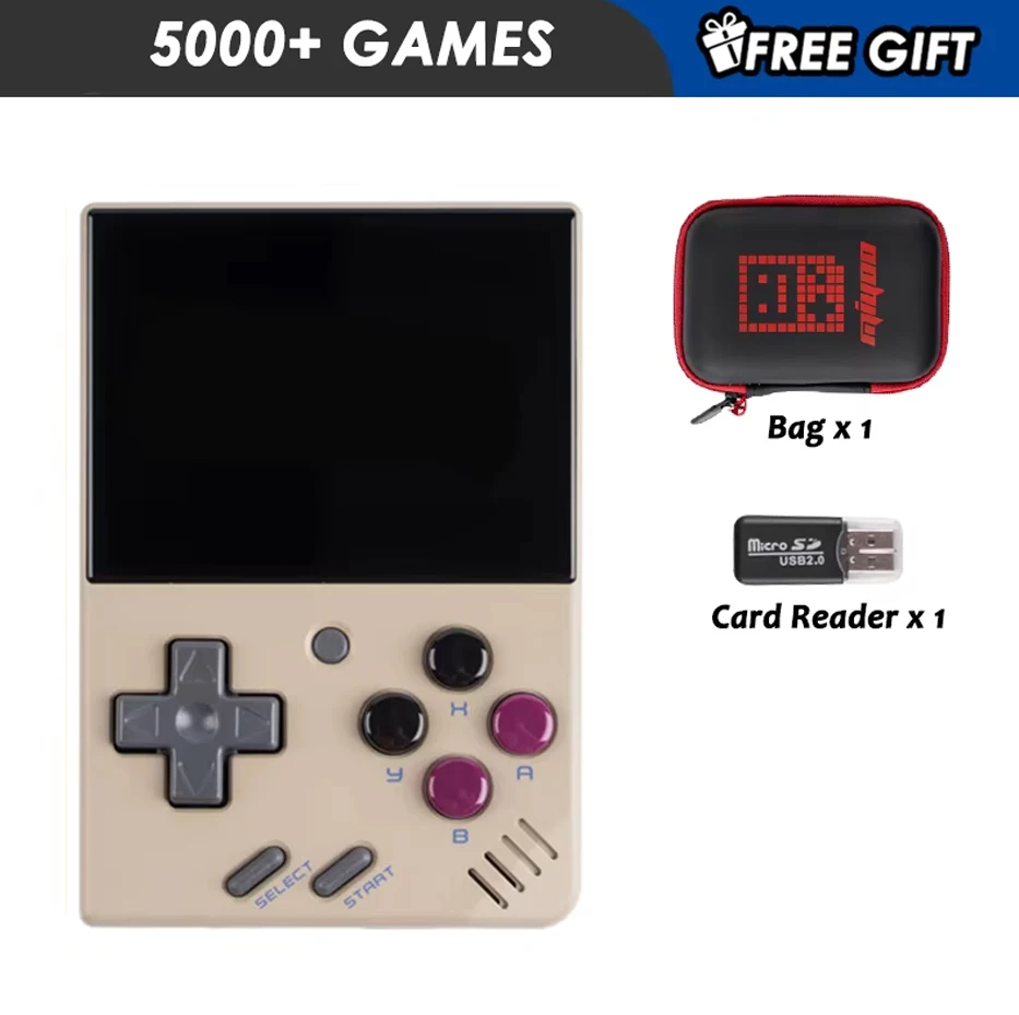 MIYOO MINI V4 Portable Retro Handheld Game Console 2.8Inch IPS Screen Video Game Consoles Linux System Classic Gaming Emulator