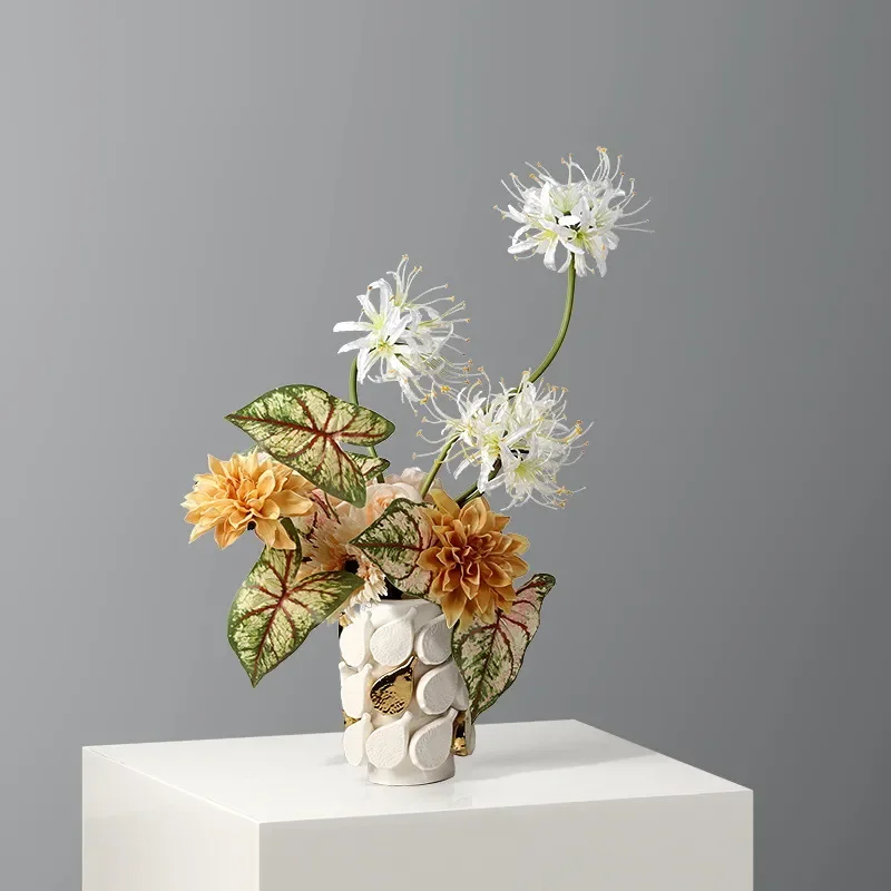 Modern Ceramic Vase Minimalist Home Decor Flower Arrangement for Living Room Coffee Table Entrance Hallway Nordic Style