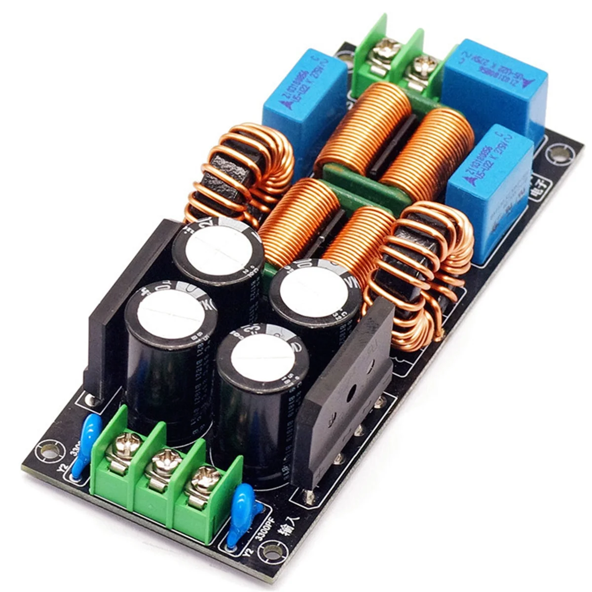 AC EMI Filter Audio Power Amplifier EMC EMI Electromagnetic Interference Purify Power DC Differential Mode Common, 20A-Elect