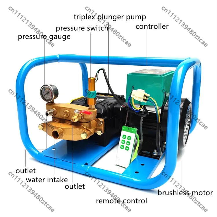 48V 60V High Pressure Remote Control Electric Sprayer For Garden Orchard Agriculture Use