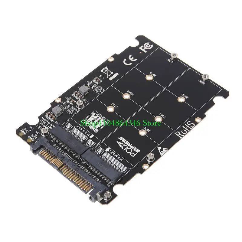 

5asd 2 in 1 M.2 NVMe and SATA-Bus NGFF- SSD to PCI-E U.2 Adapter PCIE Converter