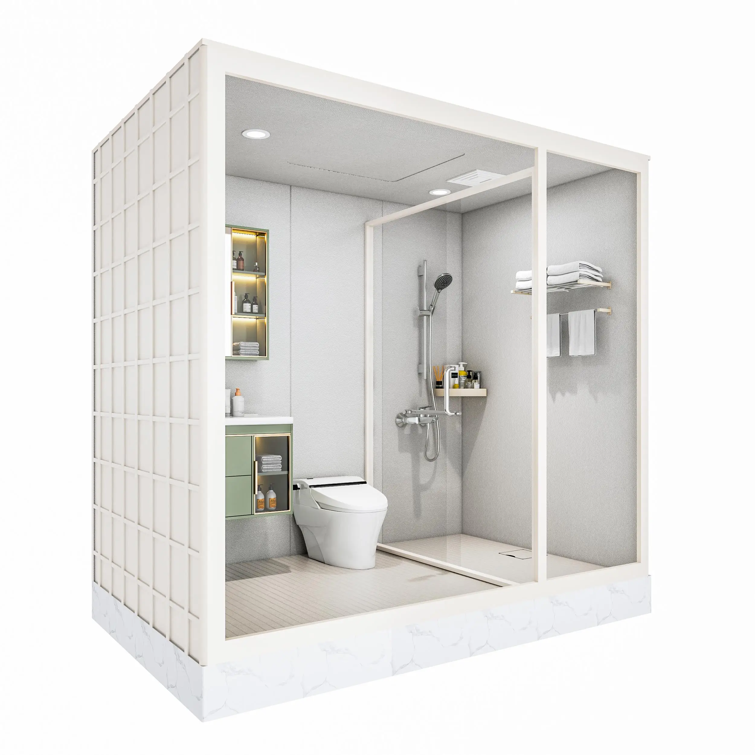 

Integrated bathroom dry and wet separation, integrated integral bathroom, remodeled waterproof-free hotel bathroom