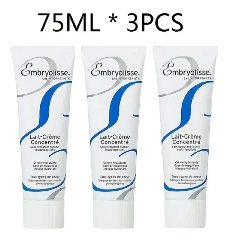 Crema concentrado de Lait para todo tipo de piel, Primer de maquillaje, hidratante nutritiva, 3 piezas-Embryolisse