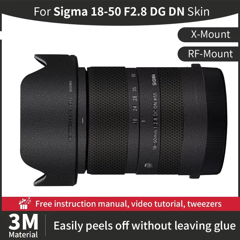 For Sigma 18-50mm F2.8 DG DN Camera Lens Skin Sigma 18 50mm Canon Skin Anti-scratch Lens Sticker protective film