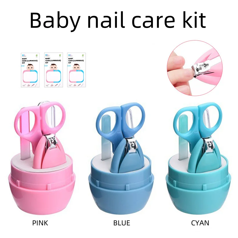 Baby nail clippers 4 sets special care for newborns anti-pinch baby nail clippers Nail file scissors nail sharpener