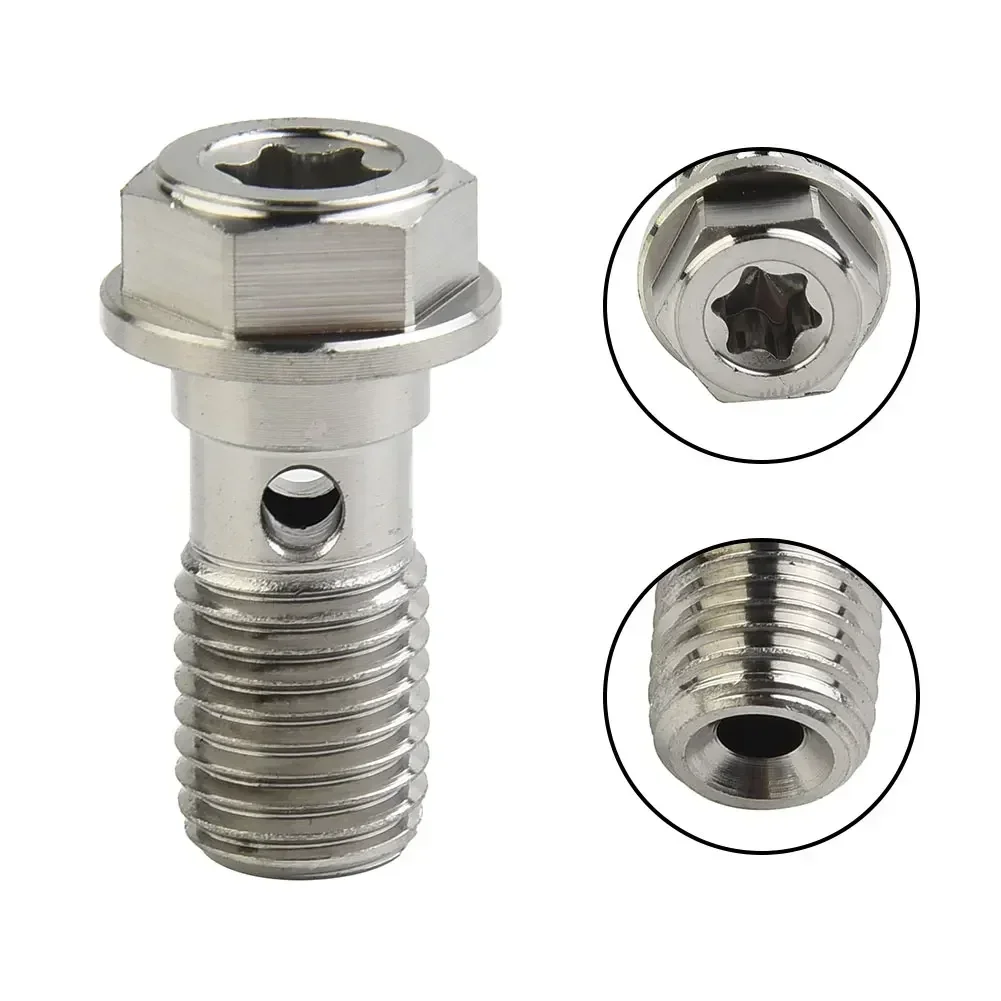 For Honda For  YMH Titanium Ti 1pc Banjo Bolt M10 X 1.25 Pitch 23mm Thread For Single Line Hydraulic Brake Systems