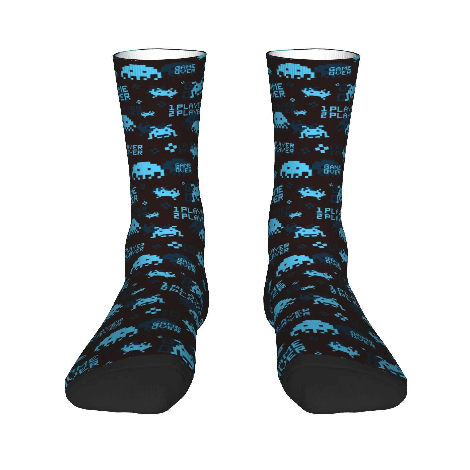 Women Men Socks Space Invaders  Stockings Anti Skid Medium Soft Socks Winter Gothic Graphic Outdoor Sports Socks