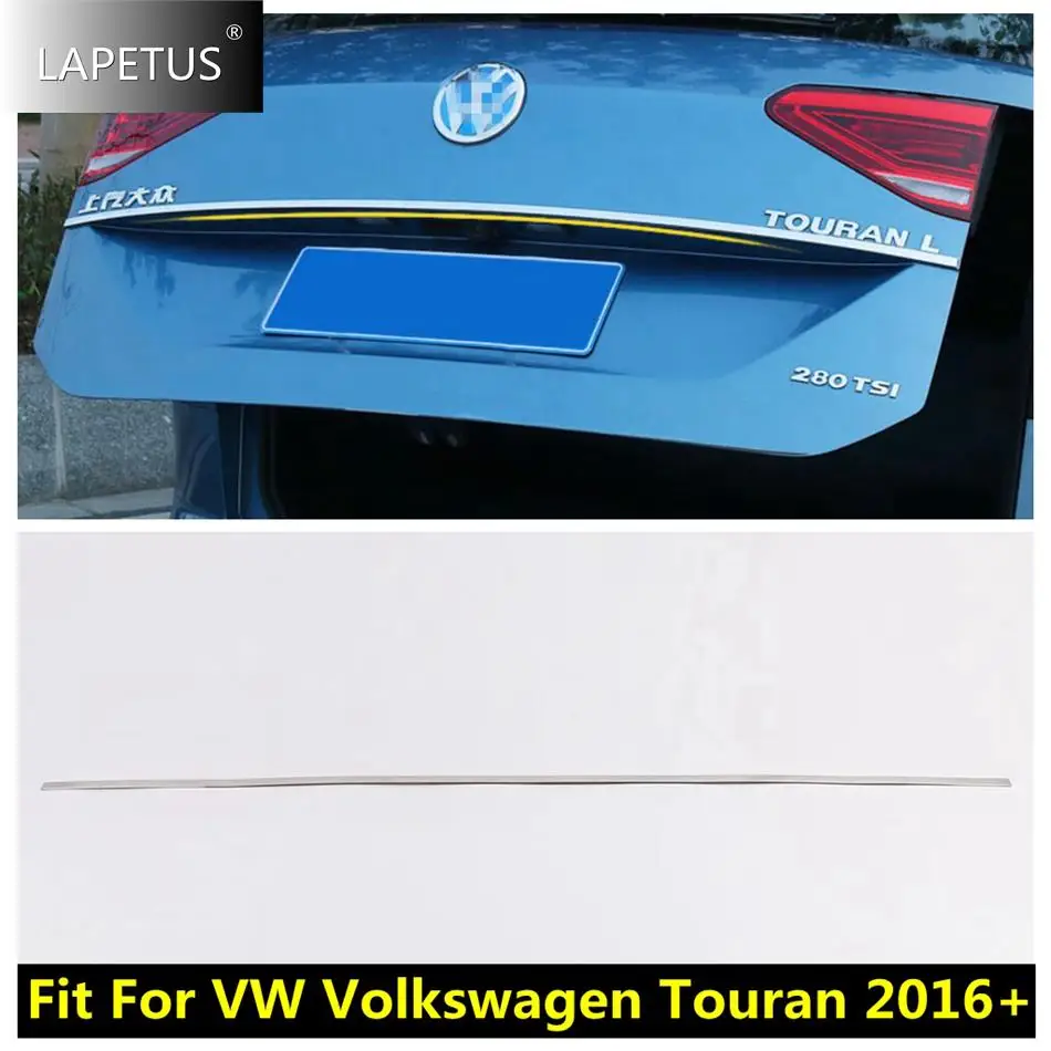 

Auto Rear Tail Door Strip Tailgate Trunk Trim Cover Exterior Parts Steel Decor Accessories For VW Volkswagen Touran 2016 - 2021