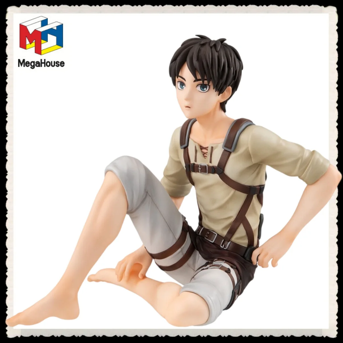 100% Original MegaHouse G.E.M. Series Attack On Titan Palm Size Eren Yeager Anime Figure PVC ABS Collectible Statue Model Toy