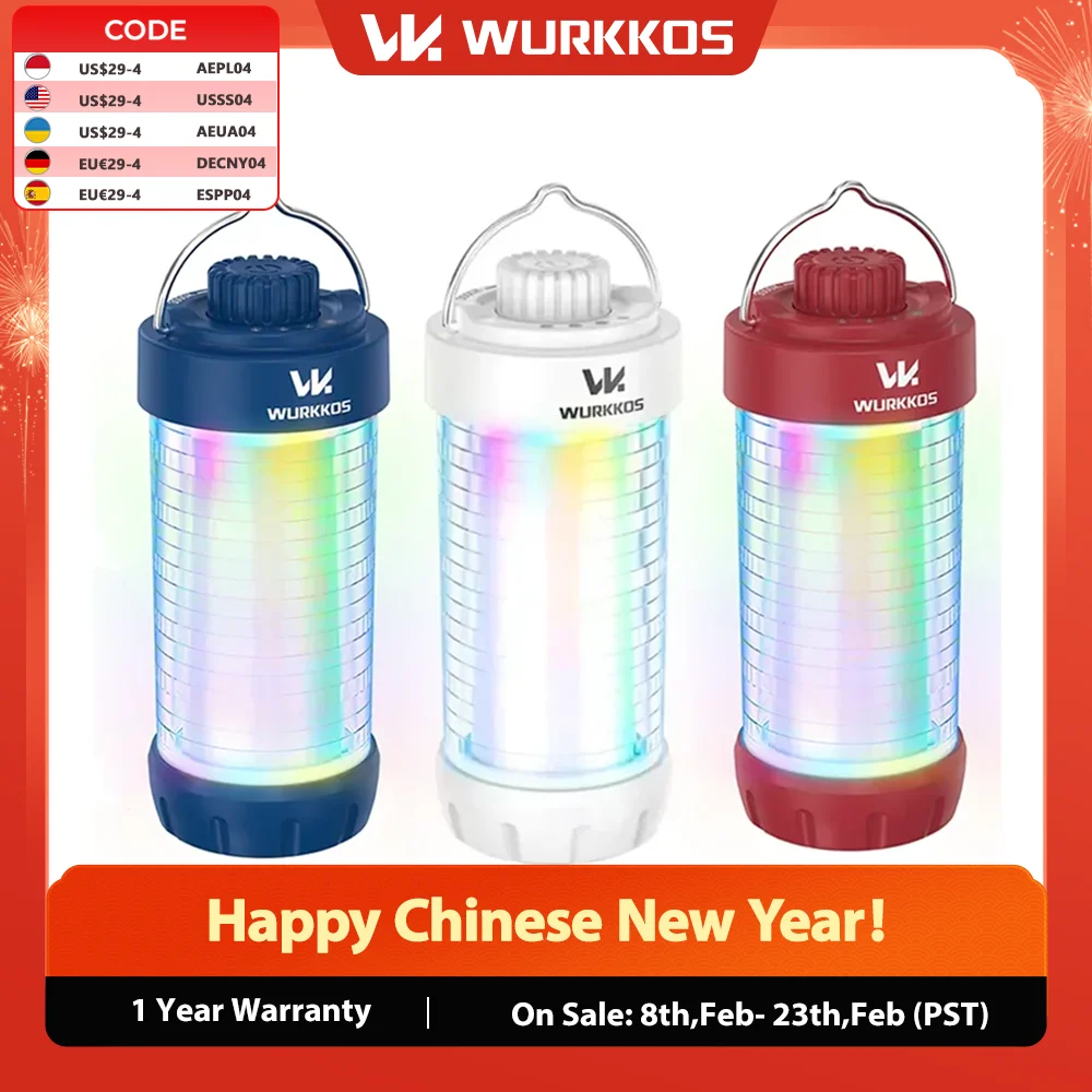 Wurkkos CL01 EDC Work Light Power Bank Small Outdoor Lamp Camping Flashlight 550LM Portable Magnetic Lamp 360° Mini Magnetic Lam