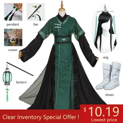 Anime Tian Guan Ci Fu He Xuan Qi Rong Feng Shi Shi Qingxuan Cosplay Costume Qi Rong Cosplay Wig Shoes Prop For Halloween Party