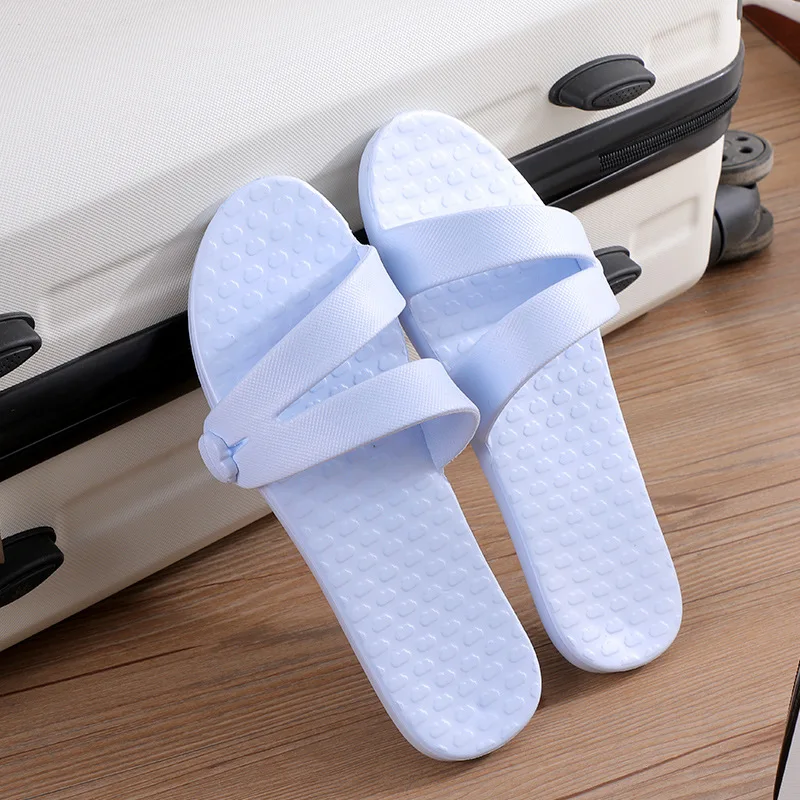 EVA Soft Foldable Slippers for Women Portable Travel Indoor Bathroom Massage Sandals Unisex Quick Dry Non Slip Flat Home Slides - view 4