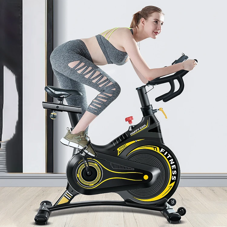 Built-in Flywheel Steel Exercise Bike With Fully Enclosed Design Foldable Belt Drive System Safe And Worry-Free Indoor Fitness
