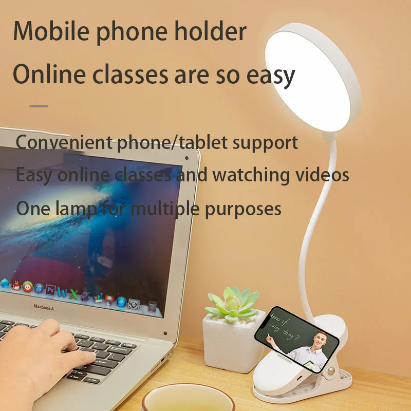 Desk For, Student Dormitory Home Eye , LED Rechargeable, Bedroom Bedside Lamp