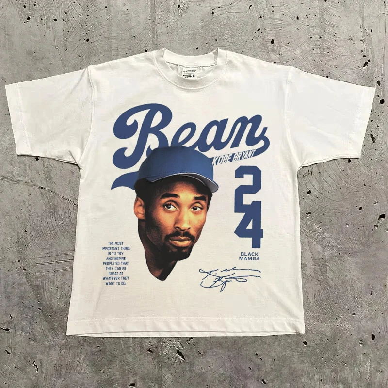 Hip Hop americano Harajuku ropa de calle alta camisetas de baloncesto Y2k parejas de gran tamaño Goth algodón manga corta hombres mujeres Looe camiseta