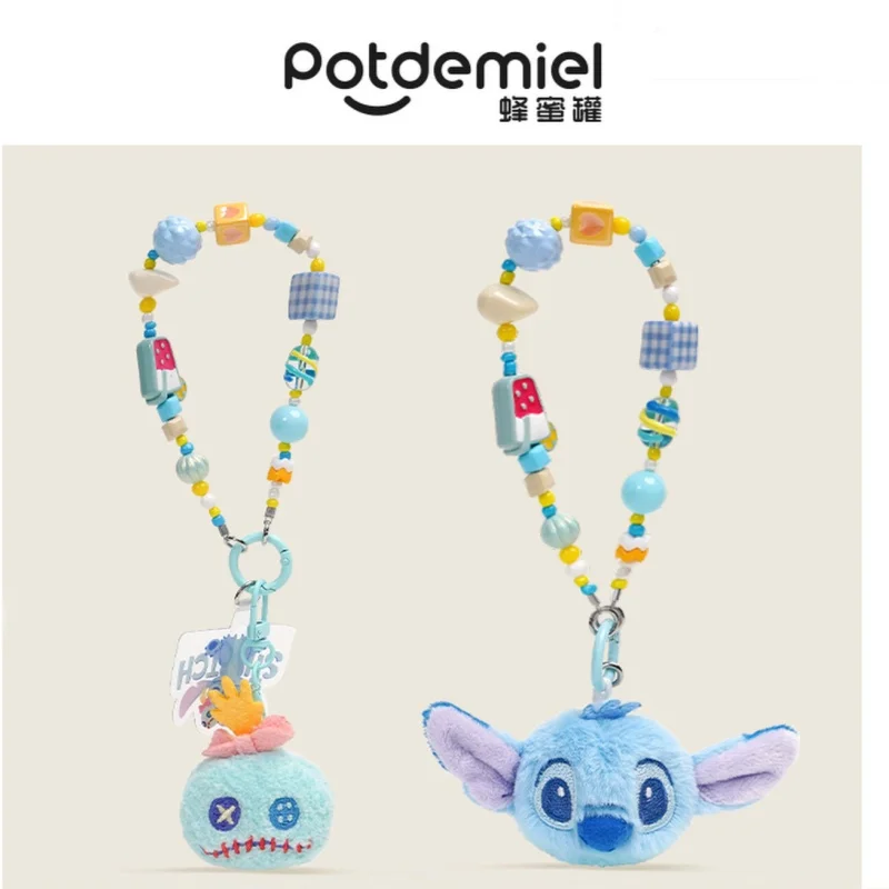 

Милые плюшевые брелоки Potdemiel с Стичем и Винни-Пухом для телефонов или ремешков на запястье — идеальные подарки на праздники для девочек.