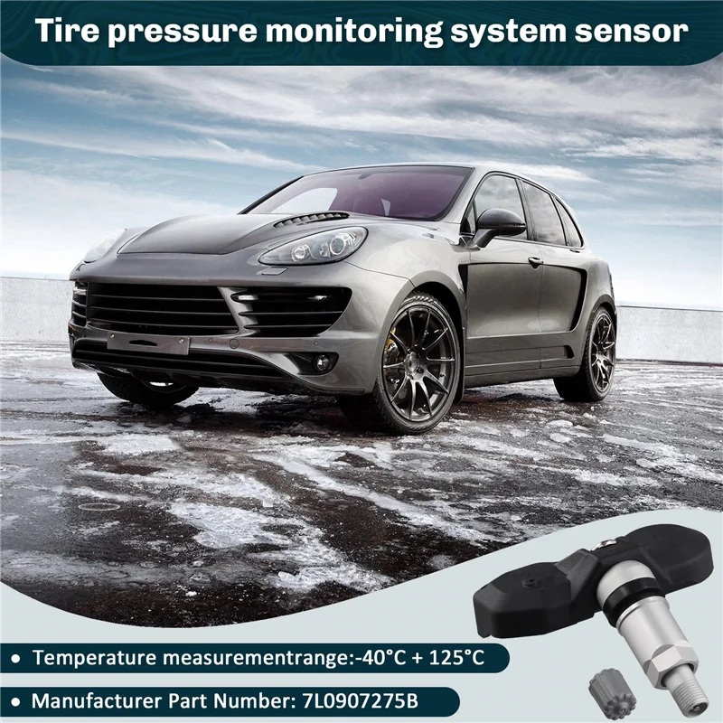 

AB61-4PCS Car Tire Pressure Monitor System Sensor 7L0907275D 7L0907275B For VW Touareg Porsche Cayenne 2004-2006 433MHZ TPMS