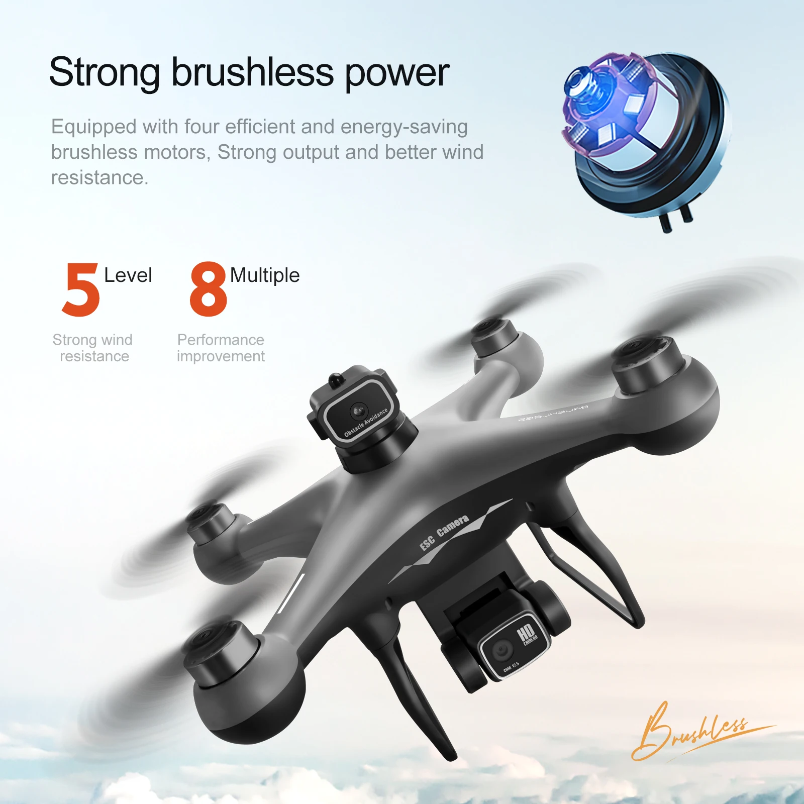 طائرة بدون طيار S116 Global Professional، مزودة بمحركات بدون فرش، وتثبيت التدفق البصري، وكاميرا قابلة للتعديل 480P، وواي فاي FPV