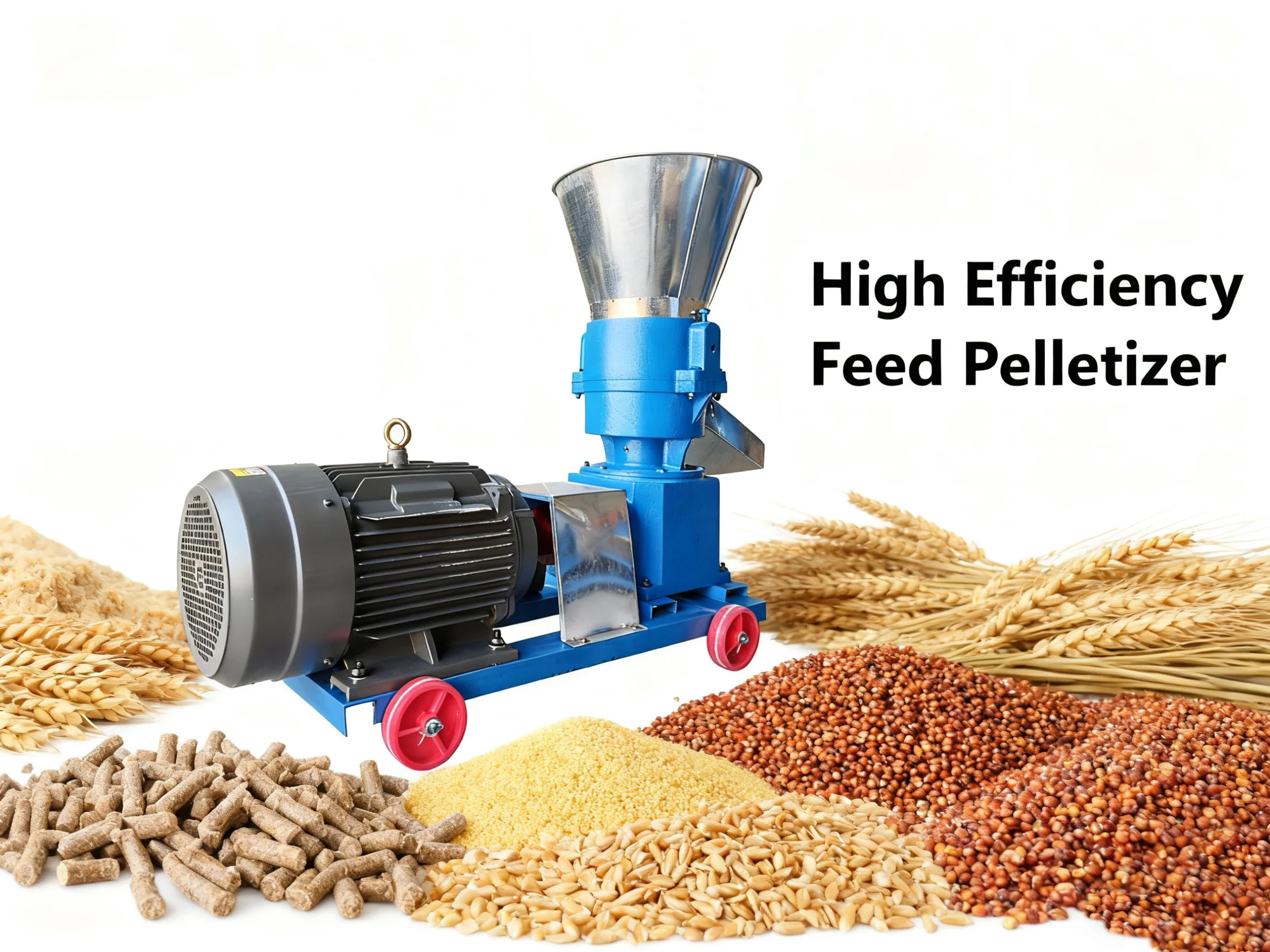 Mesin Pelet Flat Die Portabel dengan Motor Listrik Sempurna untuk Produksi Pelet di Bengkel Kecil, Pertanian, dan Rumah Pertanian