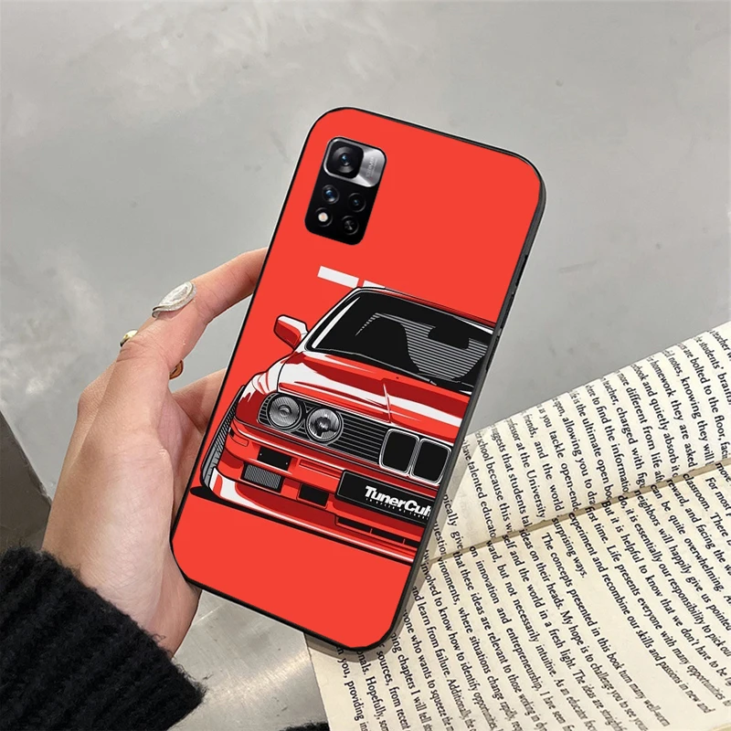 Japan JDM Sport Car Phone Case for Xiaomi Redmi Note 13 12 11 10 Pro 12S 11S 10S Redmi 10 13C 9C 10C Funda