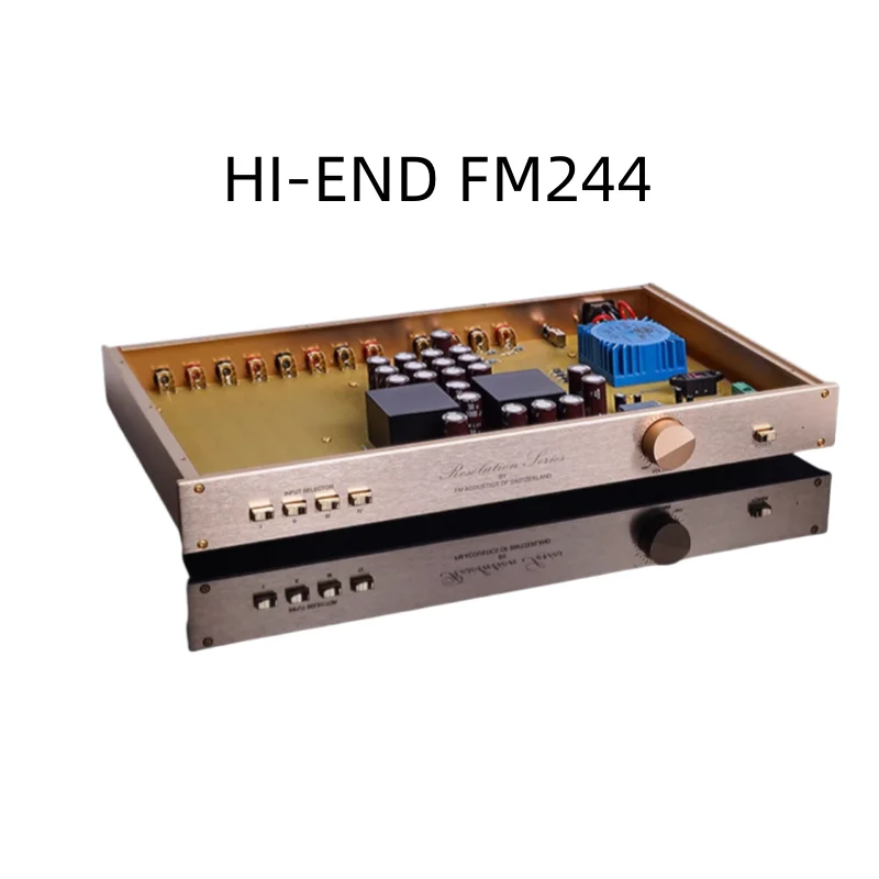 BRZHIFI Clone High-End FM244 HiFi Pre-stage Transistor Amplifier HiFi Monitoring Pre-power Home Audio Preamplifier